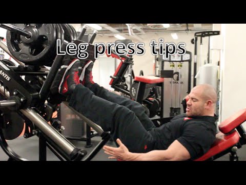 Leg press tips - YouTube