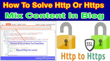 How To Solve Http Mixes Https Error In Blog