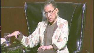 Justice Ruth Bader Ginsburg and Geoffrey Stone, 