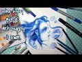 USING EVERY BLUE ART SUPPLY I OWN!!! |【Art Challenge✏】