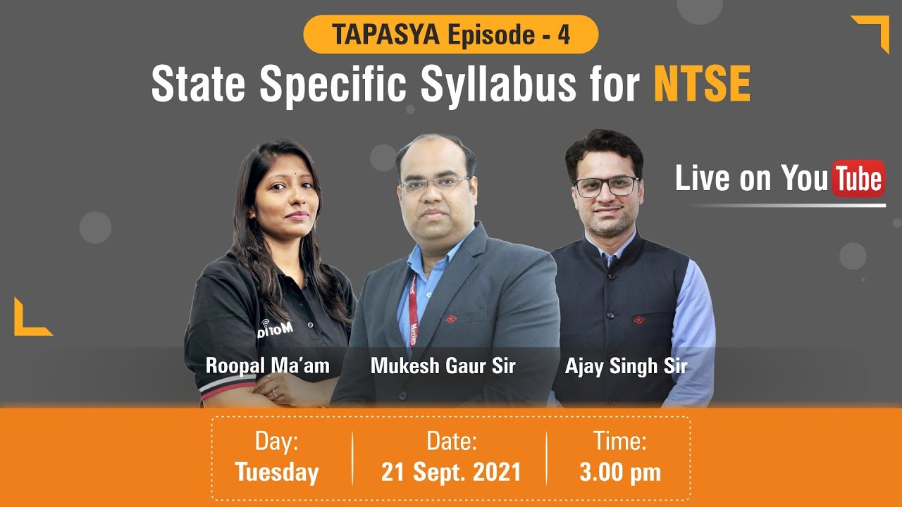 State-Specific Syllabus for NTSE❗