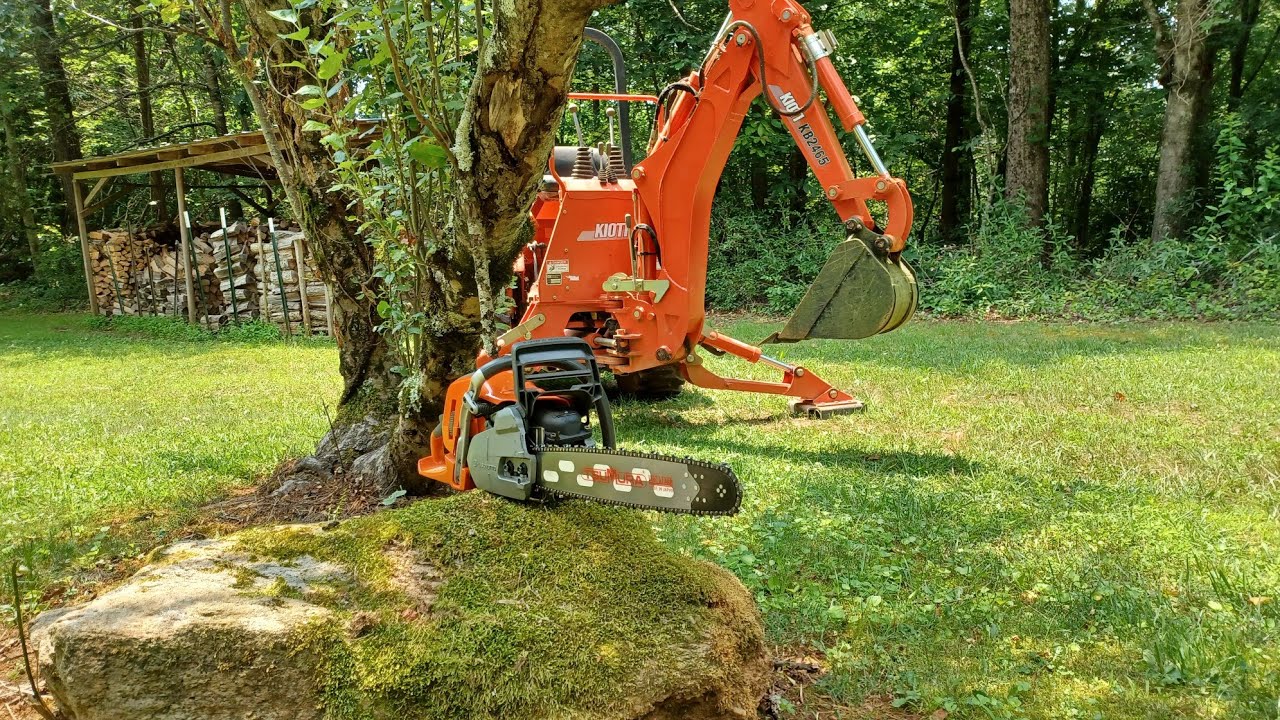 Husqvarna 562xp goes down along with a Apple Tree - YouTube