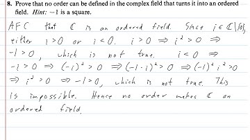 Baby Rudin Chapter 1 Exercise 8