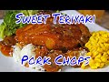 Sweet Teriyaki Mushroom Pork Chops