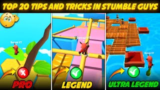 Top 20 Tips \u0026 Tricks in Stumble Guys | Ultimate Guide to Become a Pro #2