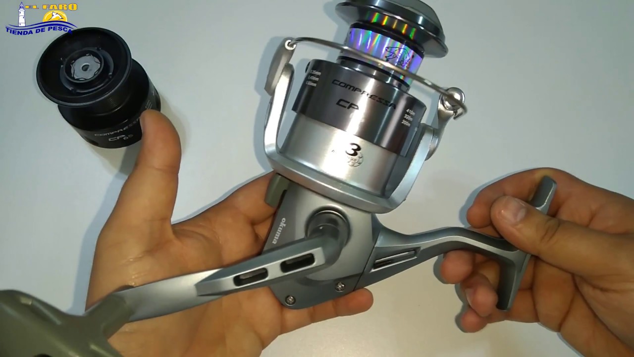 Carrete Pesca Okuma Compressa 65 3 Rodamientos