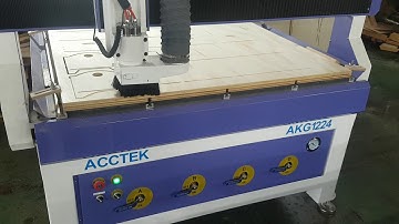 AKG1224 CNC Router engrave and cut wood video from customer