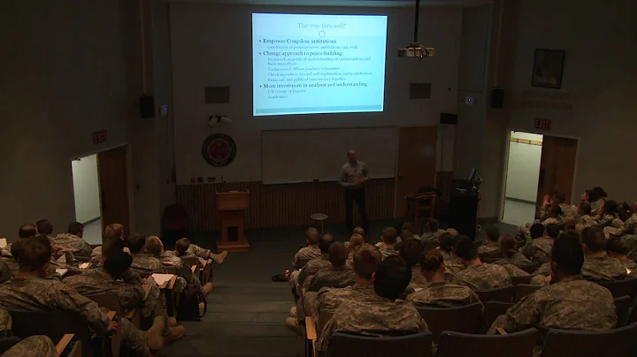 Jason Stearns Lectures on the crisis in the Democr...
