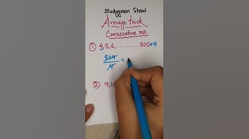 Average Trick | Consecutive number #shorts #youtubeshorts