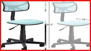Urban Shop Swivel Mesh Desk Chair, Blue