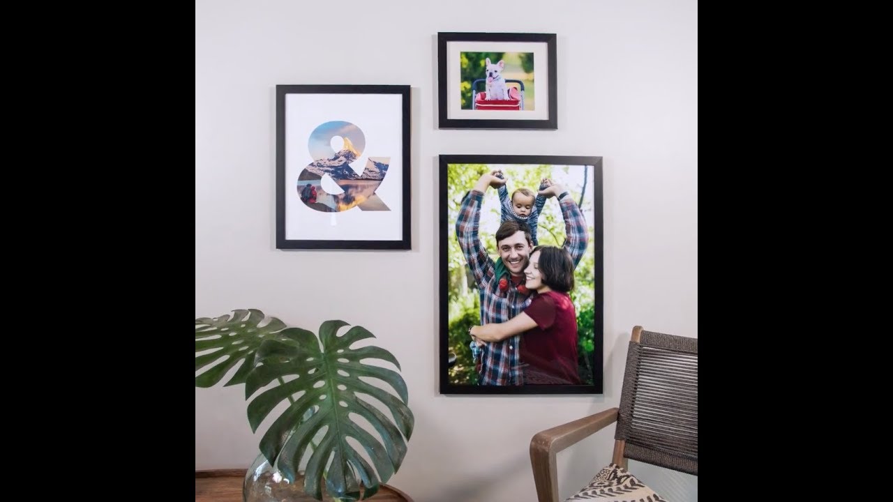 wall art print DIY Gallery Wall: How to create a modern photo gallery at home