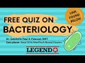 Free Quiz on Bacteriology - Link Found Below | Legend Review Center