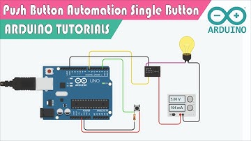 Automation With Push Button on Tinkercad Arduino