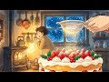 Baking the Christmas Strawberry Shortcake | Cozy Moments | Ghibli Style Video