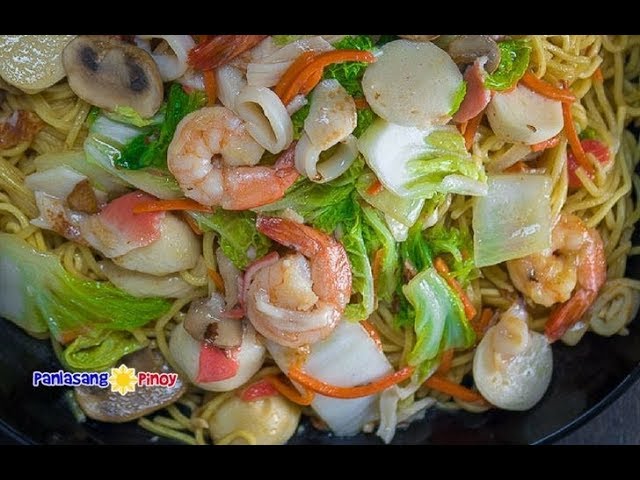 Seafood Pancit Canton | Panlasang Pinoy