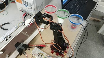 Sistema de reconhecimendo de cores RGB e controle de Braço Robótico