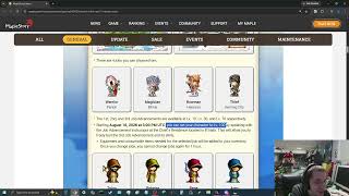 maplestory CLASSIC BETA TEST TWO, 3RD JOB, ORBIS, EL NATH, DEAD MINE, LV.100 CHARACTER START, LETSGO