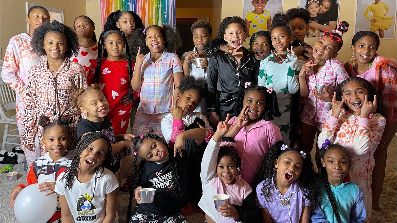 Lele Raine Boss kids of Atlanta PJ 🎈 Party - YouTube
