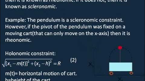Analytical Mechanics, Lesson 1: Constraints and Generalized Coordinates