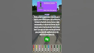How to get TECHNICAL MARKER in FIND THE MARKERS - ROBLOX ! #shorts