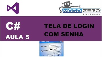 TELA DE LOGIN E SENHA | Curso C# Visual Studio