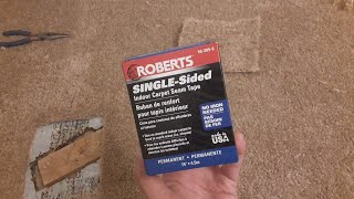 Roberts Carpet Seam Tape for Hard to Reach area No Iron needed