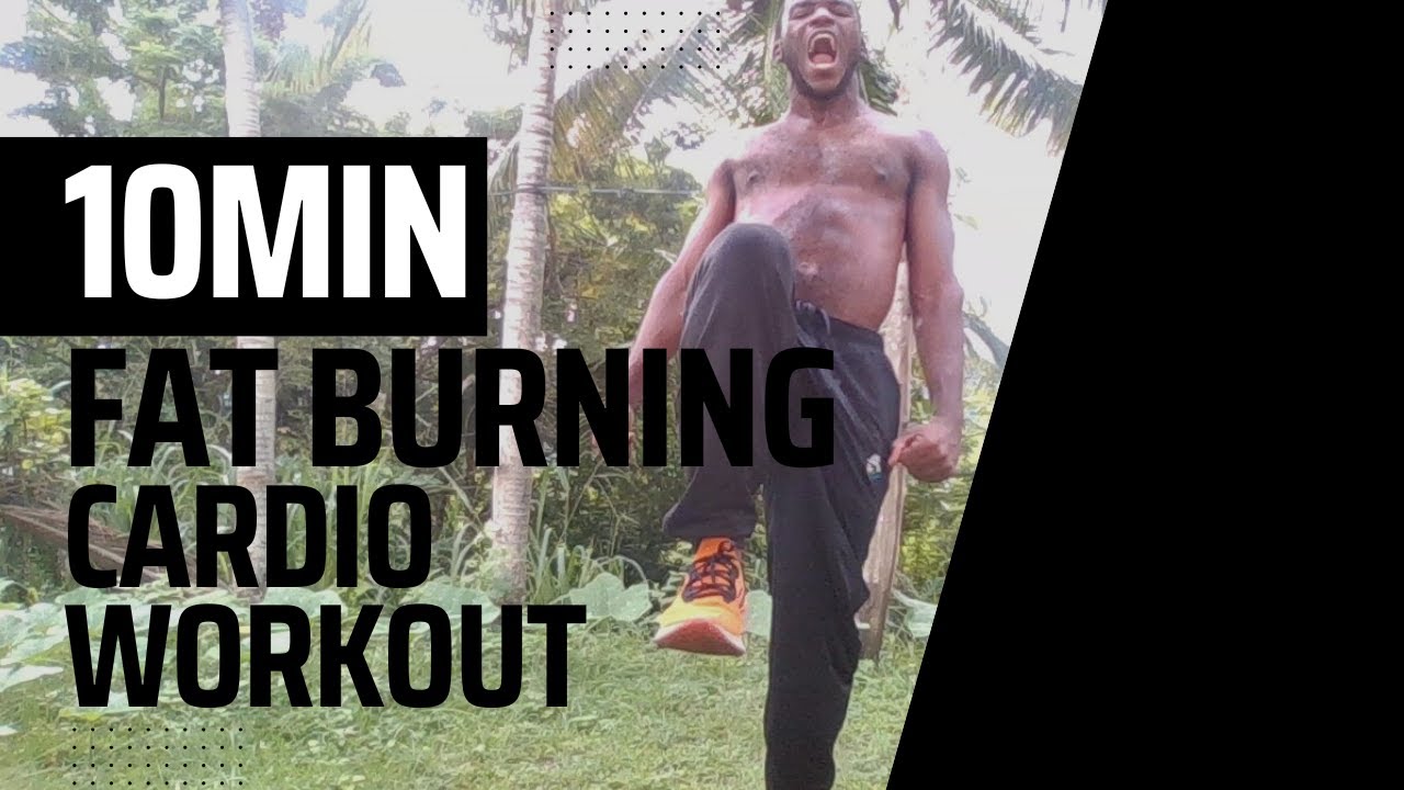 10 minute fat burning cardio workout - YouTube