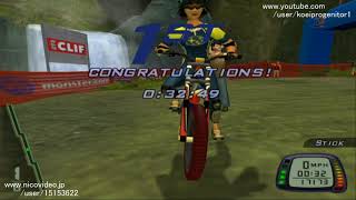 Downhill Domination Speedrun QUINTANAROO MX 32:49 - Mountain Biking Game - PS2 TAS Gameplay Video screenshot 5