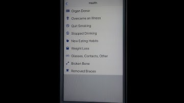 How to add health related life event in Facebook iOS or iPhone app
