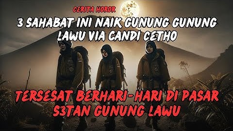 KISAH HOROR - TERSESAT DI PASAR $3TAN GUNUNG LAWU - 3 SAHABAT INI BERHARI-HARI TANPA MAKANAN