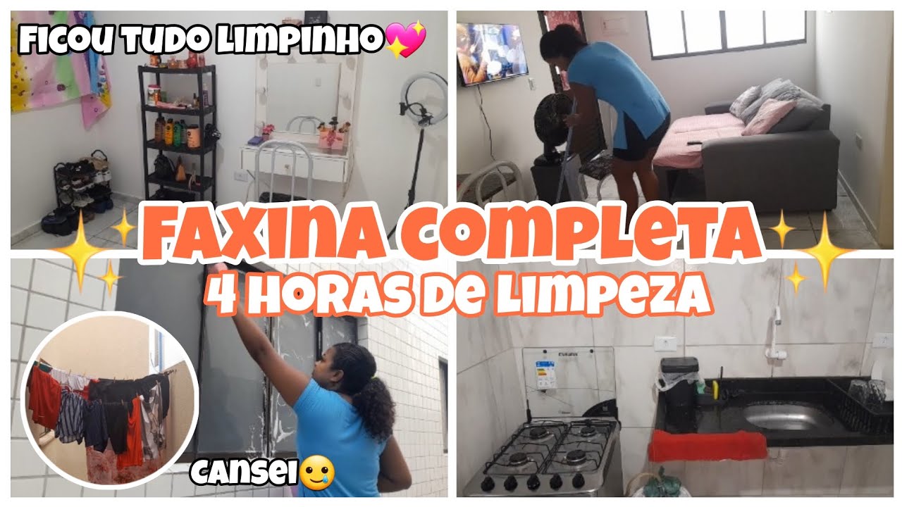 FAXINA COMPLETA🏠4 HORAS DE LIMPEZA🫧FICOU TUDO LIMPINHO💖-Alice silva rsv!