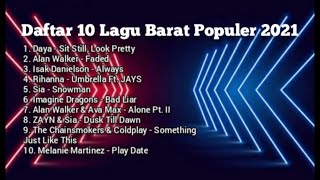 10 Lagu Barat Populer Tahun 2020-2021