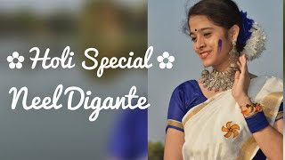 Holi Special Neel Digante Sushree Kar Shreya Ghosal Gotro Dance Cover .