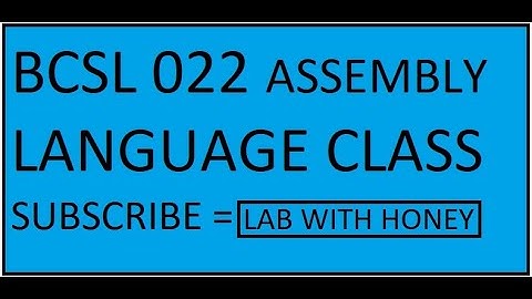 BCSL 022  IGNOU BCA LAB