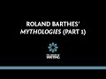 Roland barthes mythologies  literary theory  part 1