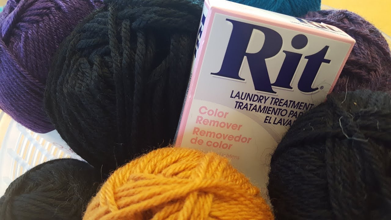 Rise of the Undyed! Removing Color from Yarn with Rit Color Remover, LIVE! YouTube