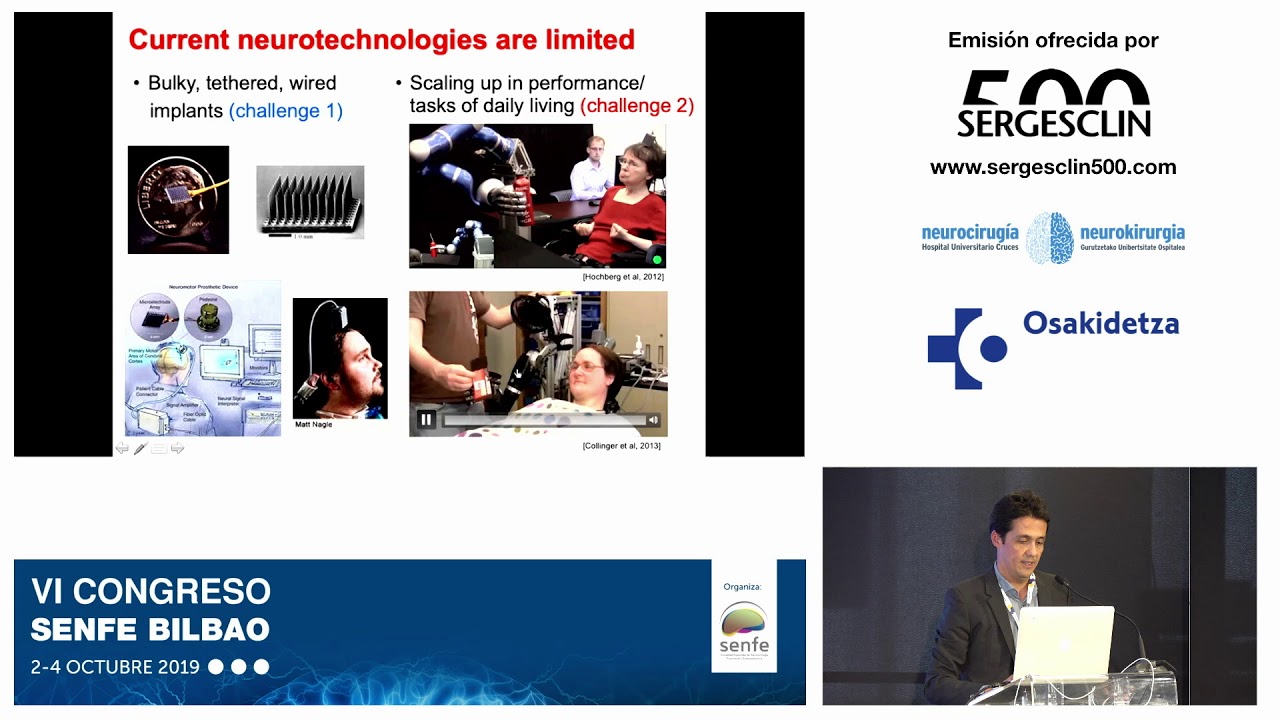 Prof. Jose Carmena | Dr. Ander Ramos-Murguialday | Brain Machine Interface | SENFE 2019 | Plenaria 7