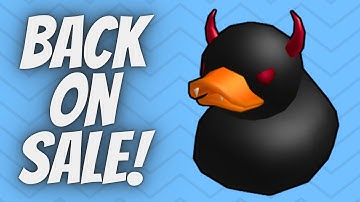 Evil Duck Is Back On Sale! - Roblox Black Friday Sale 2025