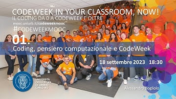 [CodeWeekMOOC] 01. Coding, pensiero computazionale e CodeWeek