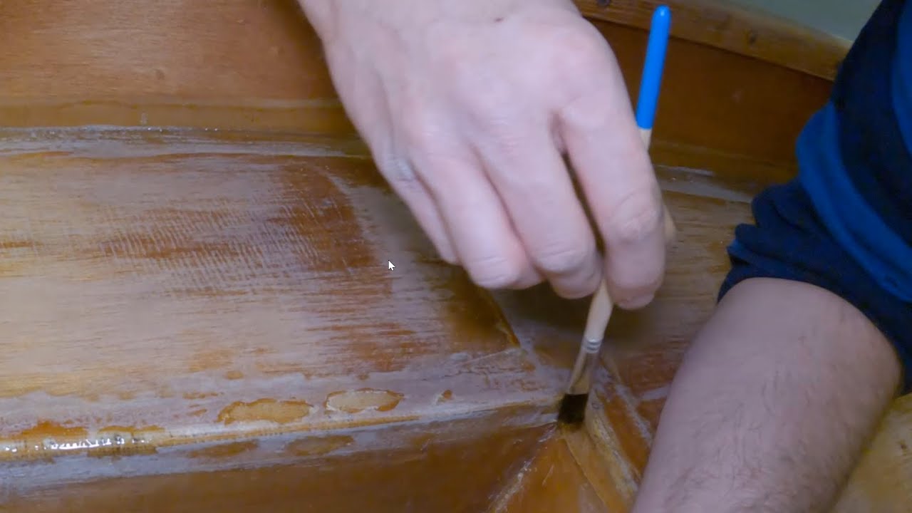 Mirror Dinghy repair Repairing Mochyn Du with Epoxy YouTube