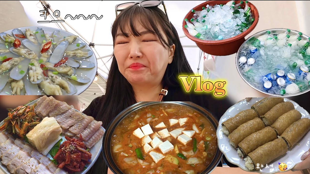 VLOG | 피어싱 뚫고 장미축제+매일 술+노래방 도른자 🙋🏻‍♀️저욥!!!ㅋㅋ | 집밥+고추장찌개,롤유부초밥,벌교꼬막,감자탕,칼국수,누들핏,홍어삼합,김치볶음밥