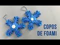 Haz COPOS DE NIEVE de FOAMI ❄️⛄ | Decoraciones NAVIDEÑAS 🎄FACILES y ECONOMICAS | Navidad FaceCraft