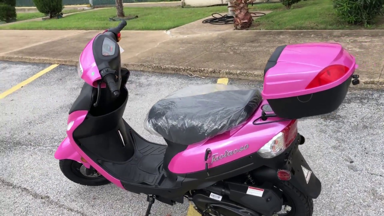 pink gas scooter