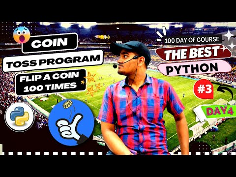 virtual coin toss program it will randomly tell the user "heads" or "tails" in #python #programming
