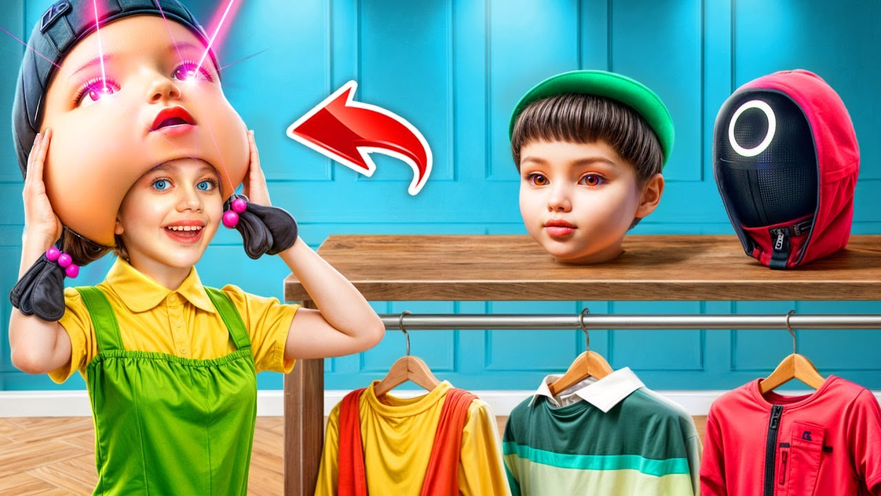 जायंट स्क्विड गेम डॉल मेकओवर: एक्सट्रीम ग्लो अप!