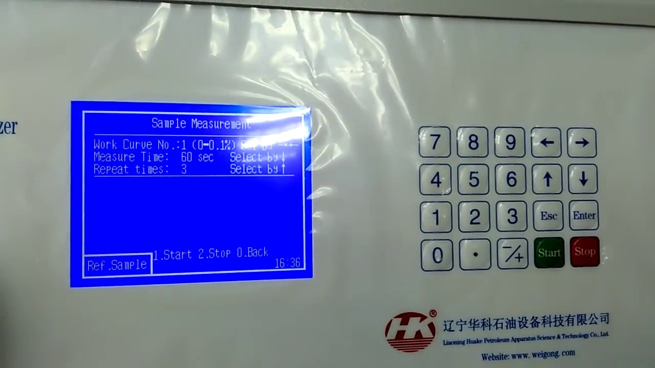 HK-1052 X-ray Fluorescence Sulfur Content Tester-7 choose calibration curve
