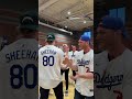 Emmet from half-court! #dodgers #sports #losangeles #baseball #basketball