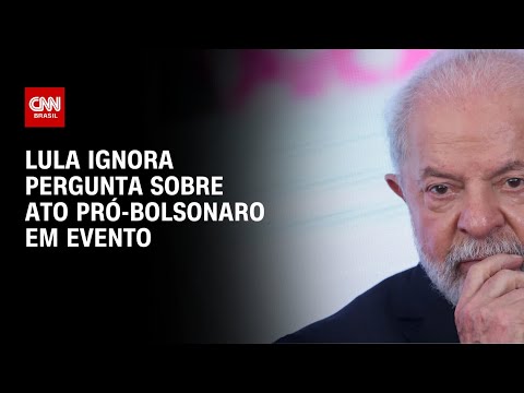 Lula ignora pergunta sobre ato pró-Bolsonaro em evento | CNN PRIME TIME