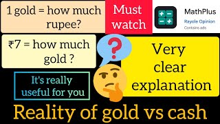 mathplus | 1000 gold how much rupee? | very clear explanation 💥 screenshot 3