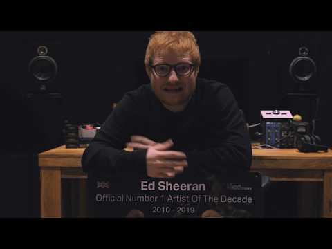 Ed Sheeran reacts to being named the UK's Official Number 1 Artist of the Decade | Official Charts